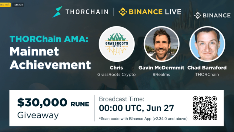 Binance Live: Mainnet Achievement AMA